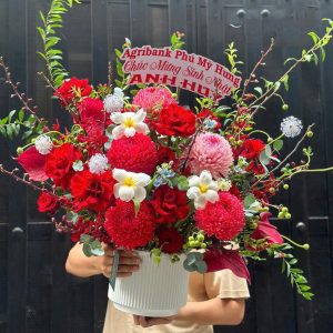 KT015 - GIỎ HOA CHÚC MỪNG