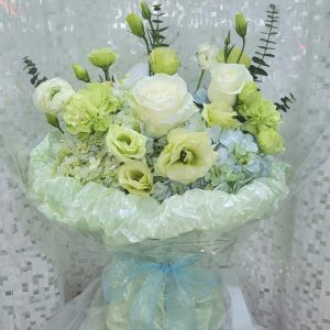 HOA VALENTINE TONE XANH