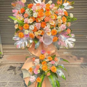 KỆ HOA CHÚC MỪNG 2 TẦNG