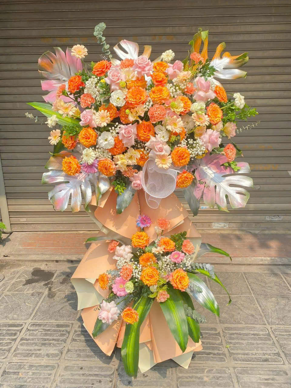 KỆ HOA CHÚC MỪNG 2 TẦNG