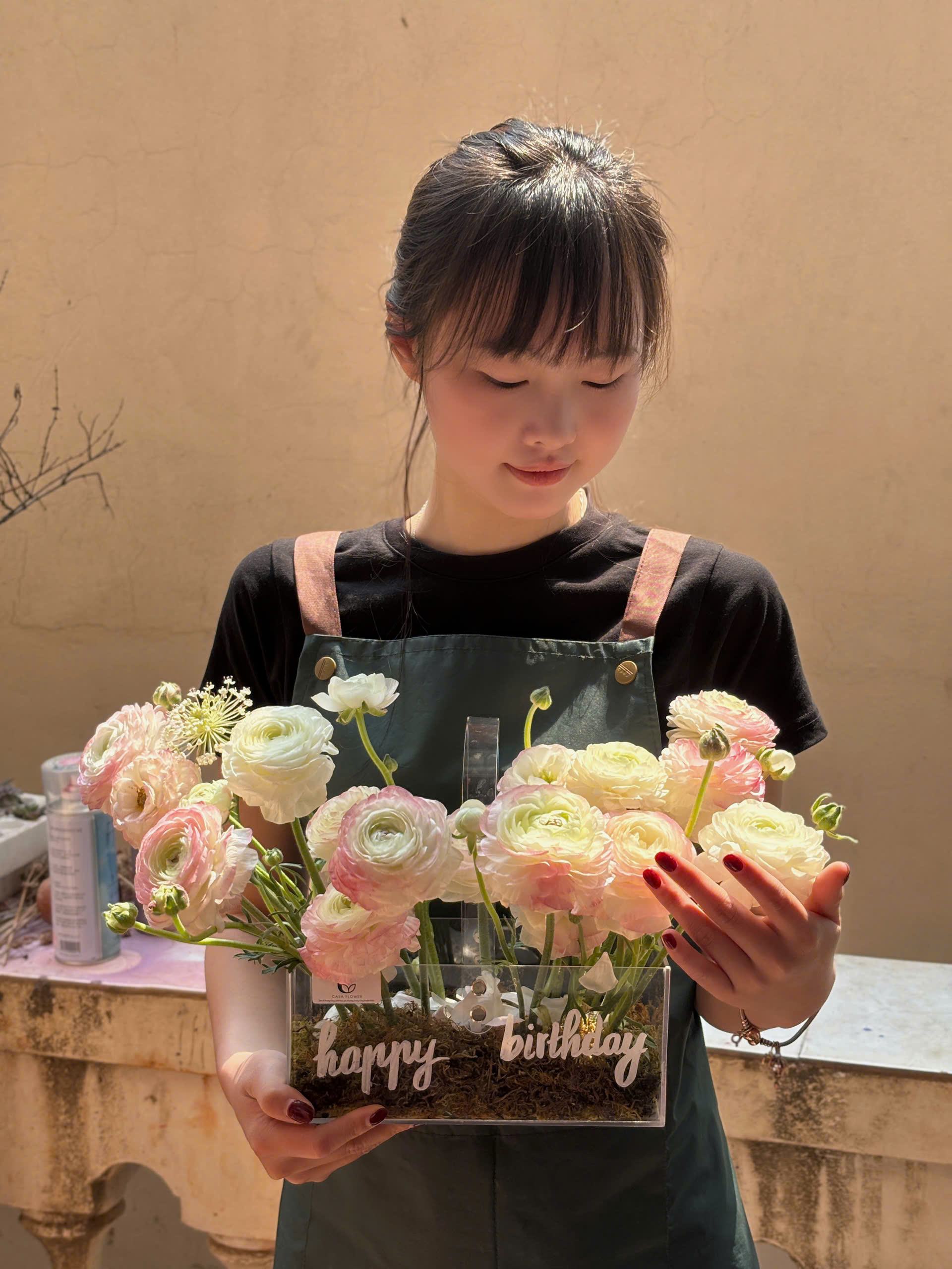 GIỎ HOA MAO LƯƠNG HỒNG PHẤN