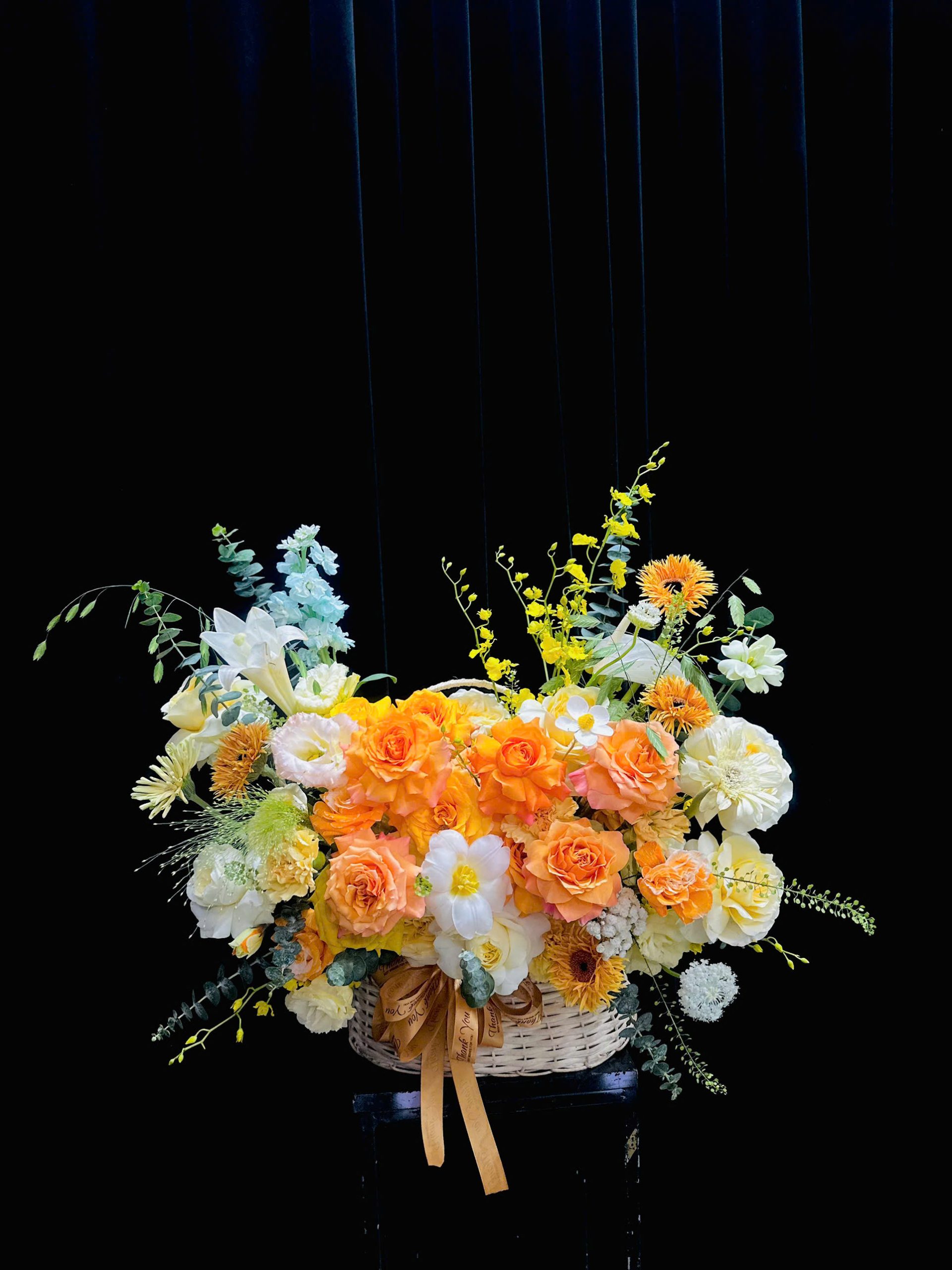 HOA CHÚC MỪNG TONE CAM | PHONG CÁCH GARDEN