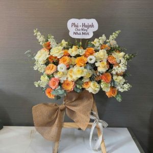 HOA CHÚC MỪNG TONE PASTEL NHẸ NHÀNG