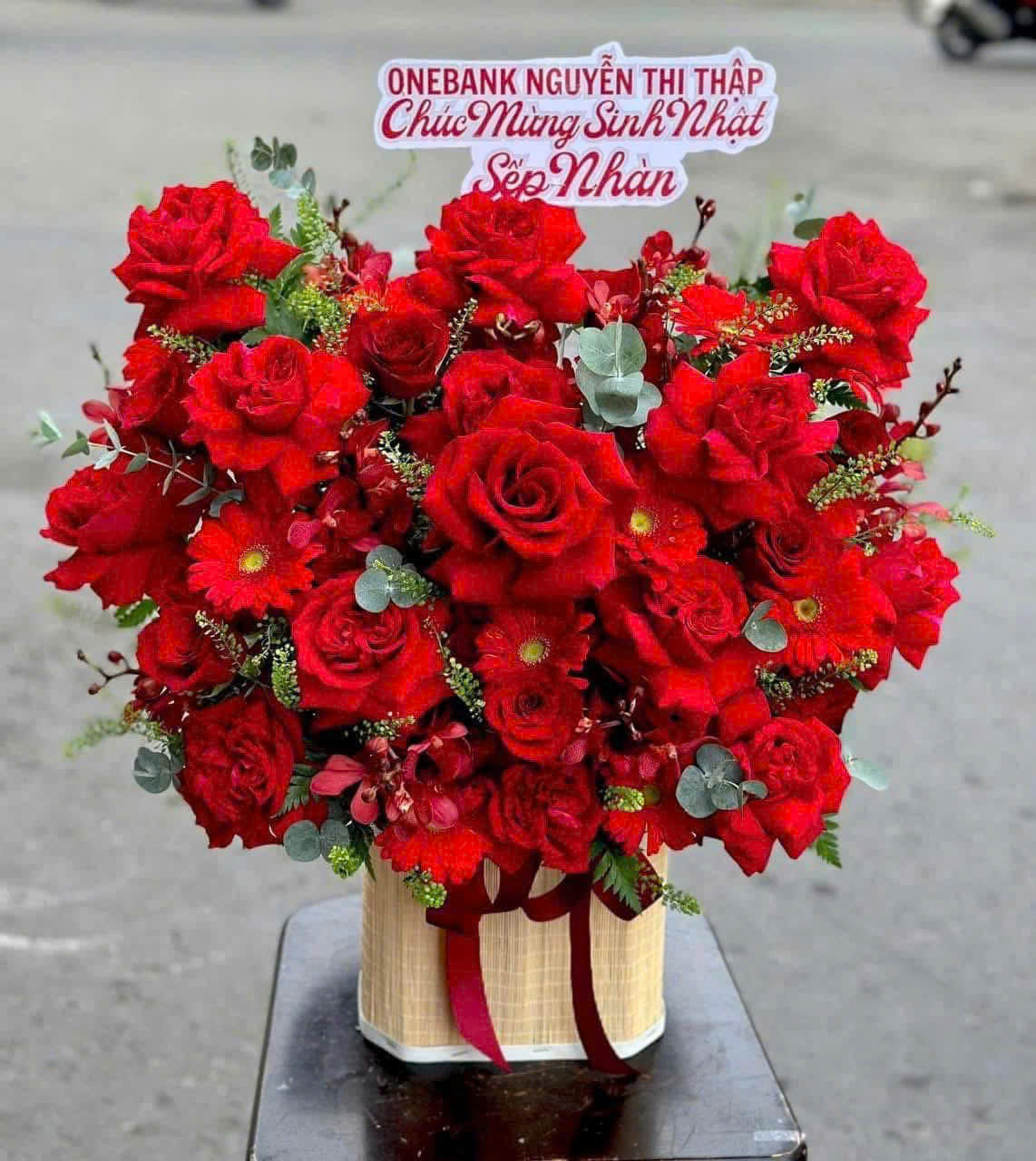 HOA CHÚC MỪNG TONE ĐỎ | HOA KHAI TRƯƠNG HỒNG PHÁT