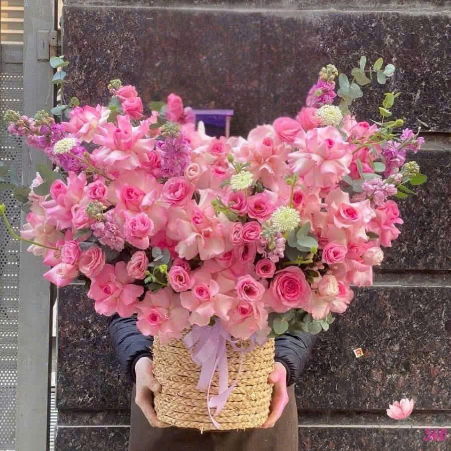 Lẵng Hoa Tình Yêu Màu Pastel CSPT_079