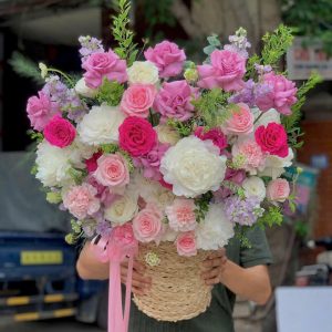 Lẵng hoa Sắc Màu Hóa Hợp CSH-075