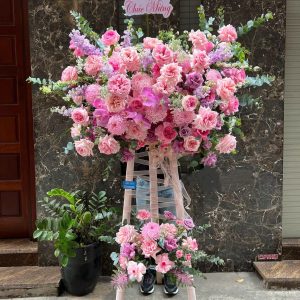 Kệ Hoa 2 Tầng Tone Pastel Hiện Đại