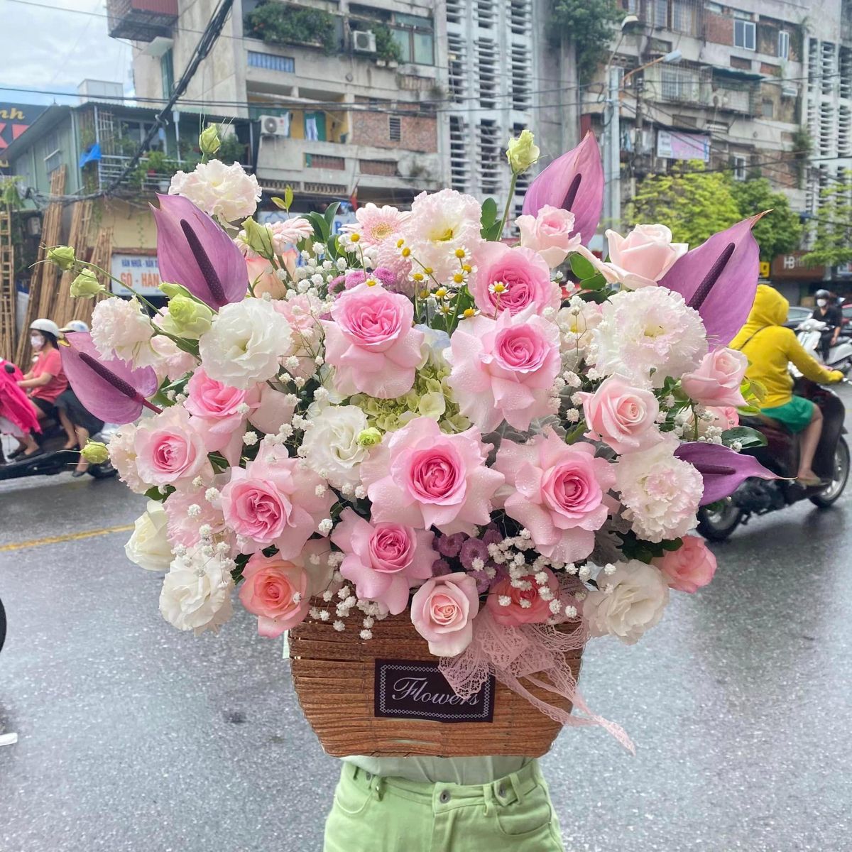 Lẵng Hoa Chúc Mừng Tone Hồng Pastel CS-129 1 02d9a513732b4a1f7595b3ee425054ff