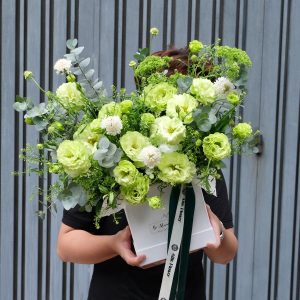 Lẵng Hoa Chúc Mừng Tone Xanh CS-116