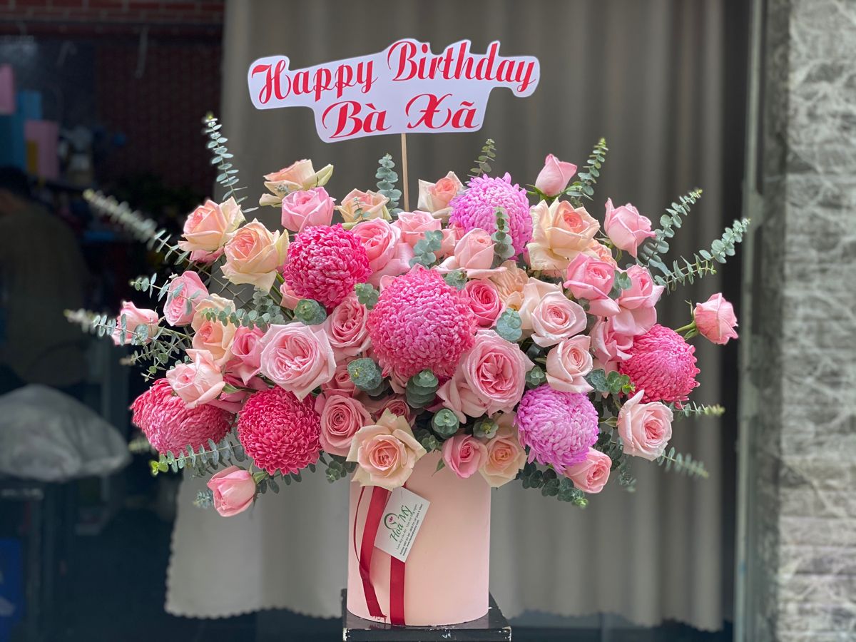 Lẵng Hoa Chúc Mừng Tone Hồng CS-133 1 4ad75e0f06d466595f595d6c9f0d29e2