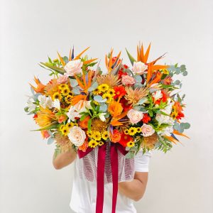 Lẵng Hoa Chúc Mừng Tone Cam CS-101