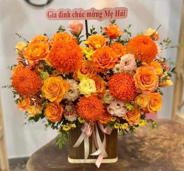 Lẵng Hoa Chúc Mừng Tone Cam CS-091 1 d672d4d7ccd962ee1d1fc83c2051e824